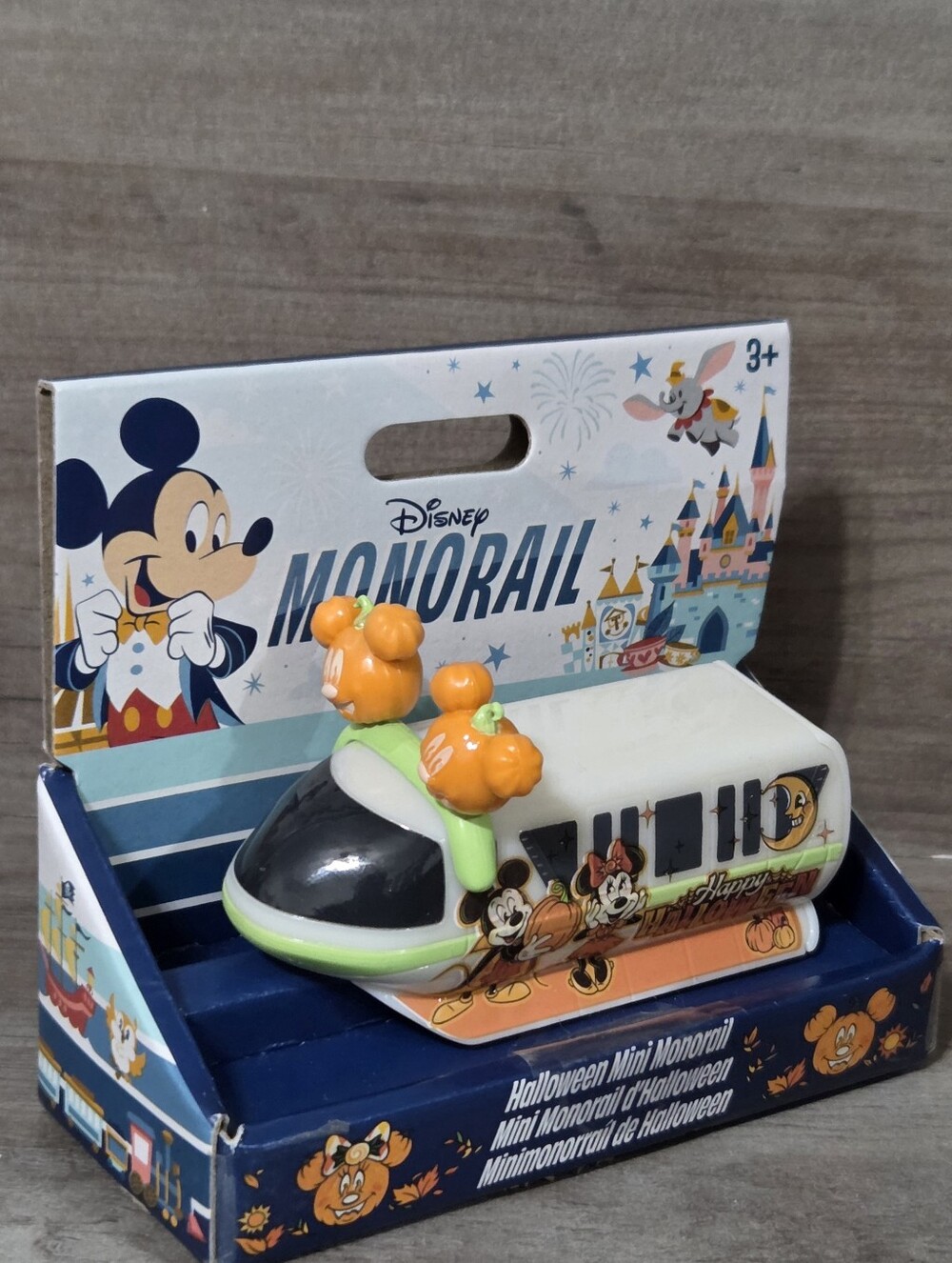 Disney Parks Halloween Mini Monorail Mickey & Minnie Mouse Jack-o-Lanterns 2026